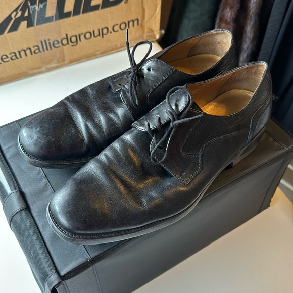 GEOX black leather shoes - Picture 1 of 4